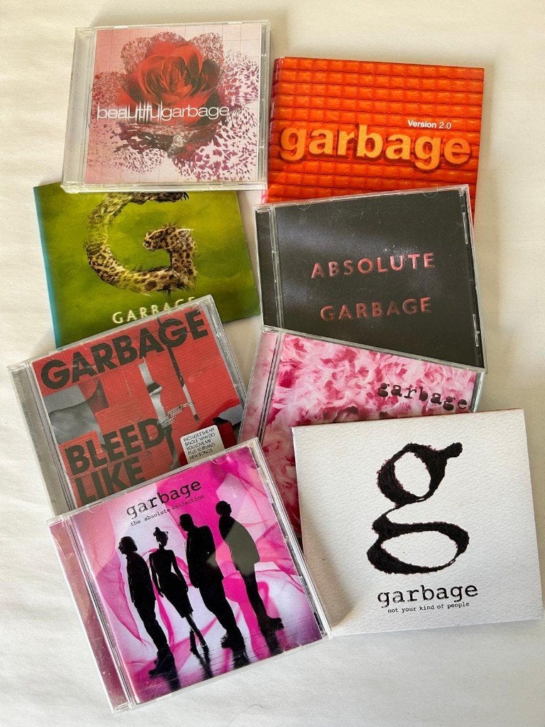 Garbage – 6 studioalbums + 2 compilaties (totaal 10 CD’s), Cd's en Dvd's, Gebruikt, Electronic Rock, Overige typen, Ophalen of Verzenden