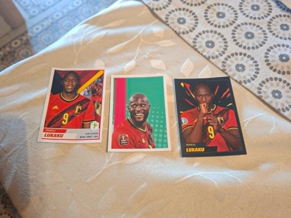 Panini / 3 Stickers / Romelu Lukaku / Rode Duivels, Verzamelen, Ophalen of Verzenden, Poster, Plaatje of Sticker