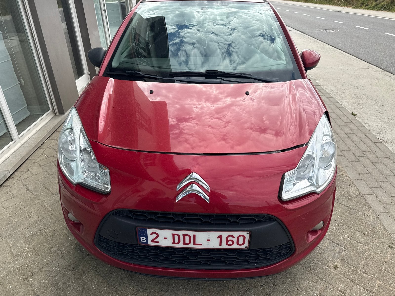 Citroën C3 (2013)RoodSlechts 123.631km schade aan de zijkant, Auto's, Stof, Handgeschakeld, Grijs, Particulier