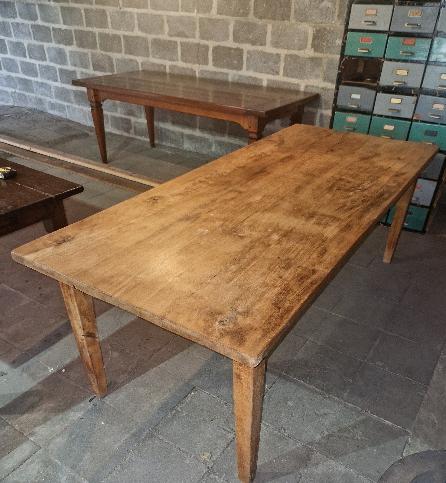 Table de monastère ancienne en chêne français, Antiquités & Art, Enlèvement