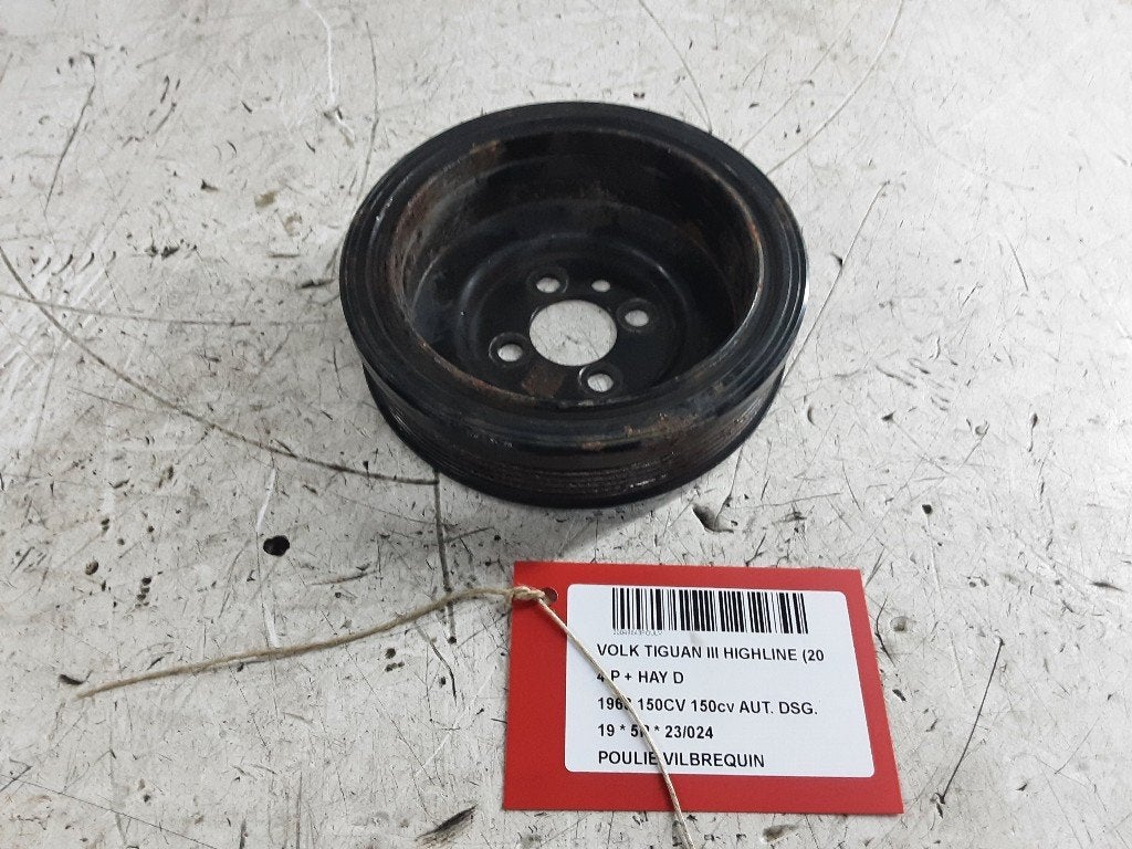 VILEBREQUIN POULIE Volkswagen Tiguan (AD1) (01-2016/04-2024), Volkswagen, Mevr. I. Hauben, Utilisé, Rue de l'Espoir 34 34
4030  GRIVEGNÉE, BE