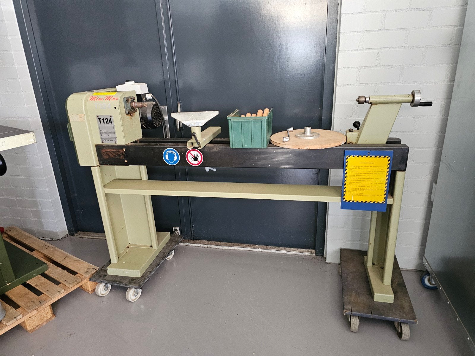 Houtdraaibank SCM met beitels, Doe-het-zelf en Bouw, Ophalen, Gebruikt, Houtdraaibank, 500 tot 1000 mm