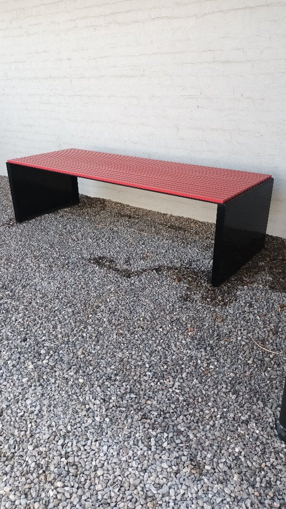 Stevige buitenbank, Tuin en Terras, Ophalen, Gebruikt, Aluminium