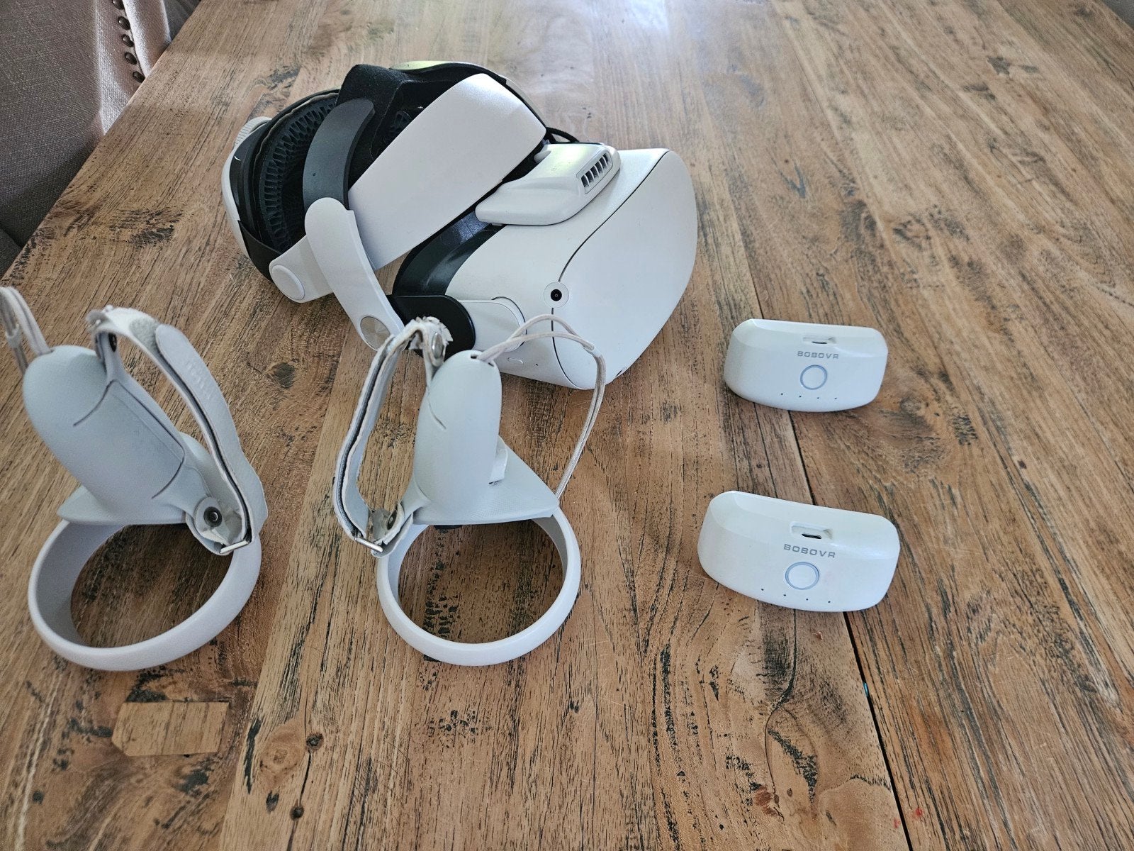 Quest 2 bobovr headset + 2 extra accu's, Consoles de jeu & Jeux vidéo, Virtual Reality, Enlèvement ou Envoi, Utilisé, Lunettes VR