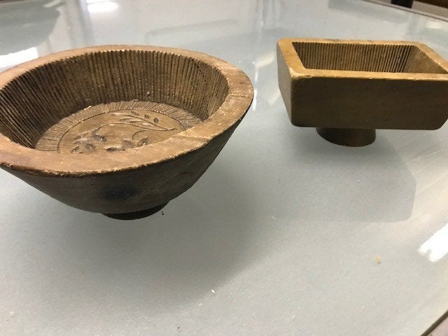 beurrier en bois + pot pour scie à faucher, Antiquités & Art, Enlèvement