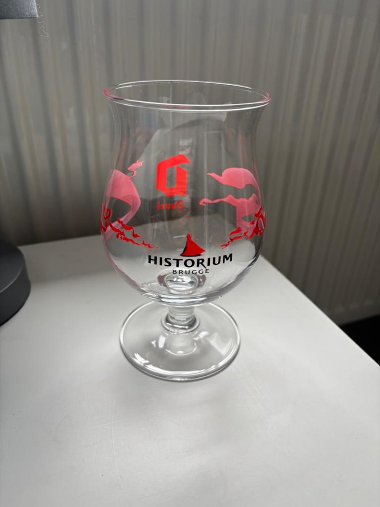 Duvel glas Historium Brugge, Verzamelen, Ophalen of Verzenden, Zo goed als nieuw, Duvel