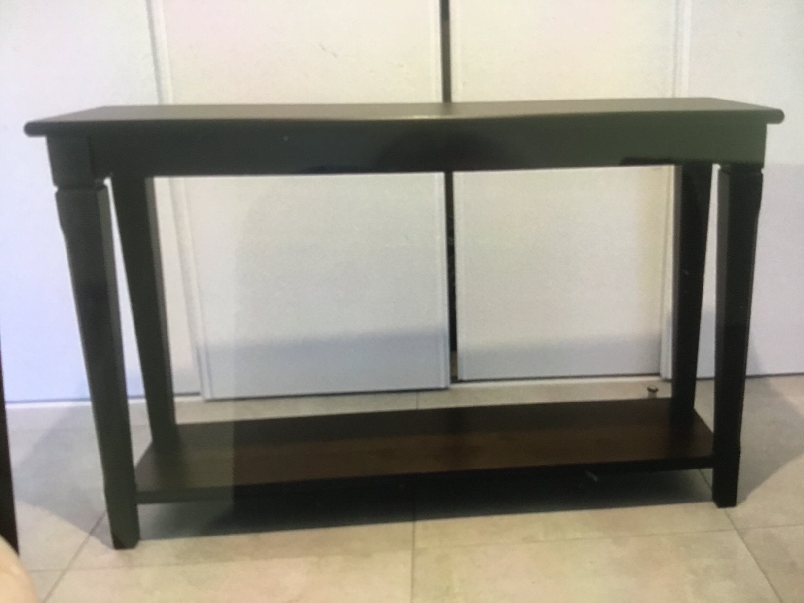 Donker houten wand tafeltje, Huis en Inrichting, Ophalen
