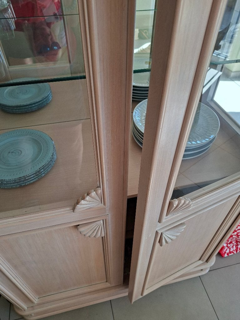Vitrine kast, Ophalen, Grieks, 50 tot 100 cm, 150 tot 200 cm