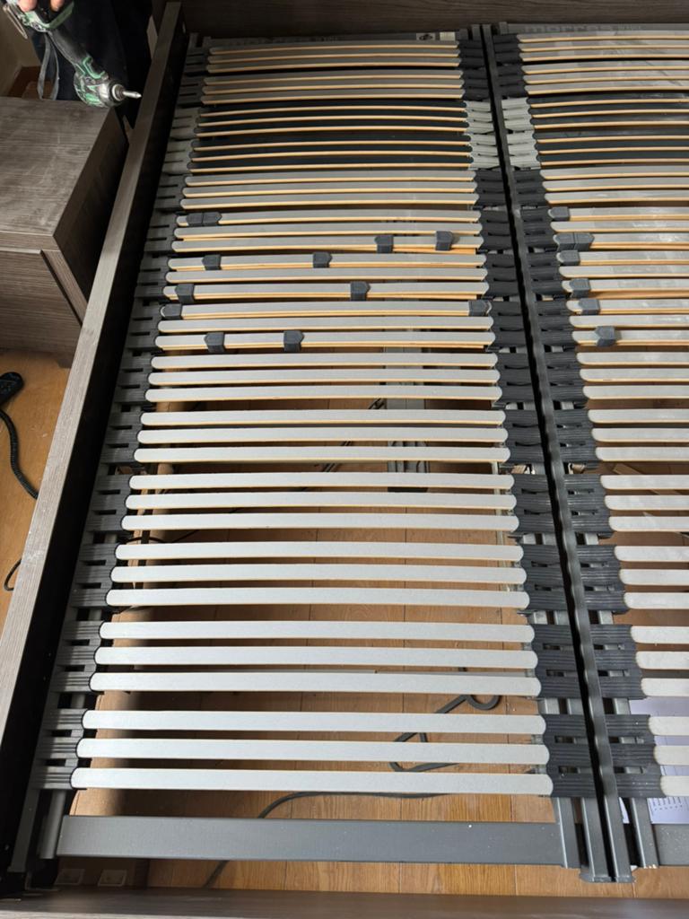 Electrische lattenbodem 2x, Ophalen, Gebruikt, Eenpersoons, 80 cm