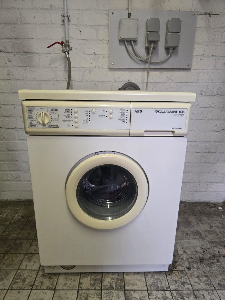Wasmachine AEG Lavamat 6554, Elektronische apparatuur, Wasmachines, Ophalen, Gebruikt, Voorlader, 85 tot 90 cm
