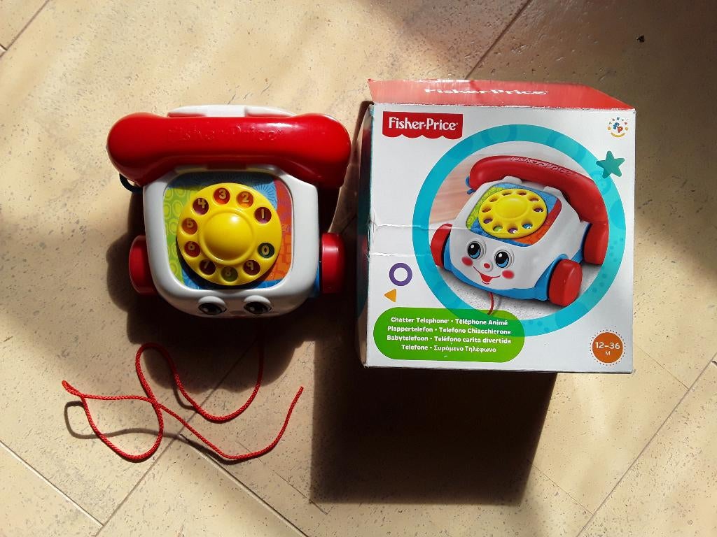 Téléphone, Enlèvement, Comme neuf, Jouet à Pousser ou Tirer, Sonore