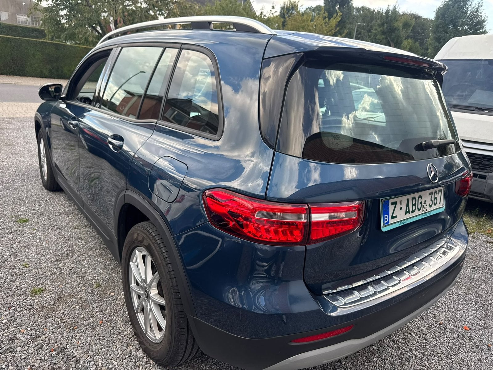 Mercedes-Benz GLB 180CDI, Auto's, 4 cilinders, https://public.car-pass.be/vhr/d7448cda-c04d-4b8c-bf62-52ad0a172582, Blauw, Leder en Stof