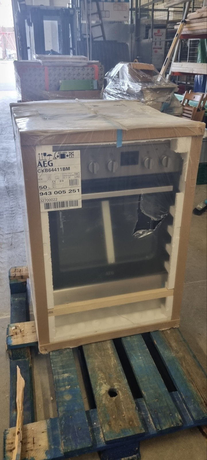 AEG CKB64411BM, Enlèvement, Autoportant, AEG, Four