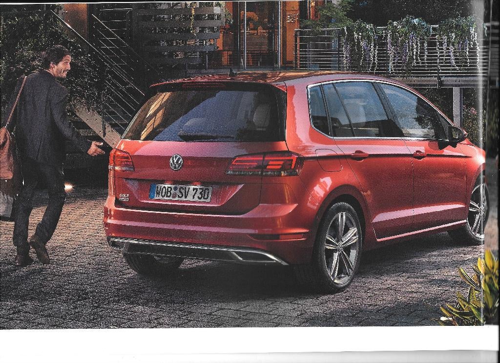 VOLKSWAGEN GOLF SPORTSVAN  2019, Boeken, Auto's | Folders en Tijdschriften, Ophalen of Verzenden, Zo goed als nieuw, Volkswagen