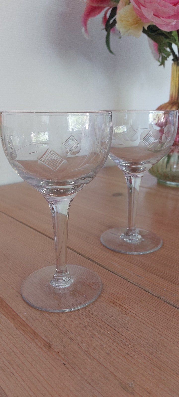 4 Art deco verfijnde Champagne of cocktail coupes, Antiek en Kunst, Ophalen