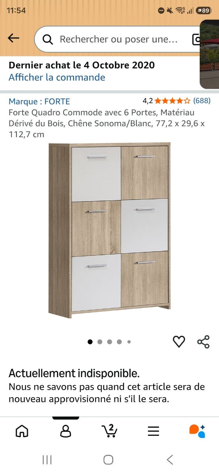 Amazon houten meubels/dressoir, Ophalen
