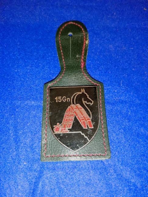 Breloque 15 Cie. Gn., Collections, Objets militaires | Général, Enlèvement ou Envoi, Armée de terre, Emblème ou Badge
