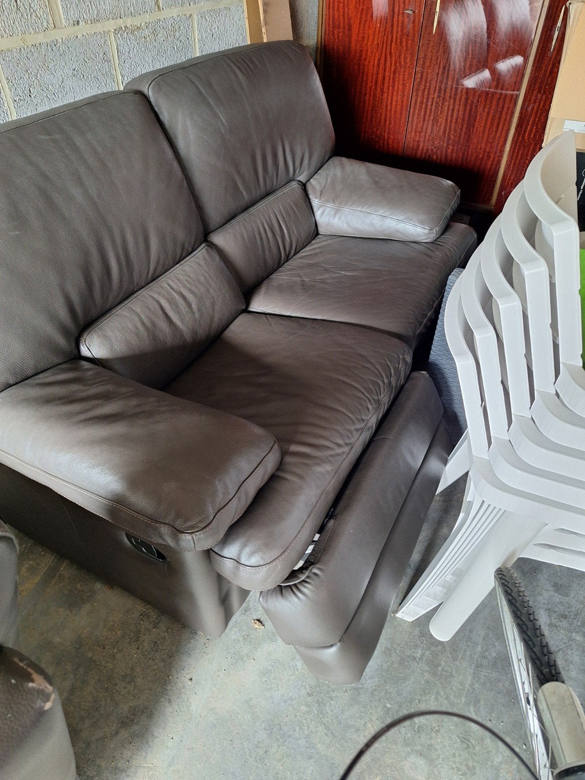 leren salon, Maison & Meubles, Enlèvement ou Envoi, Cuir
