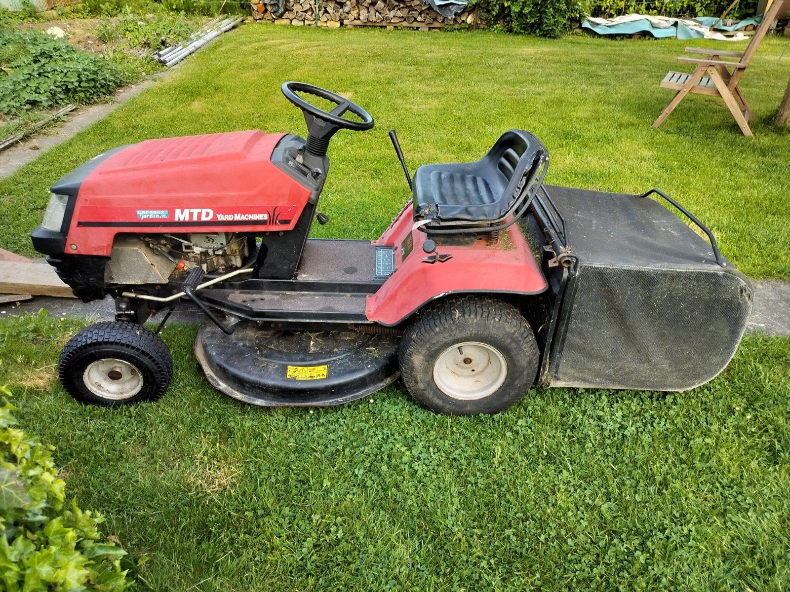 Tracteur tondeuse - MTD J115/76, Ophalen