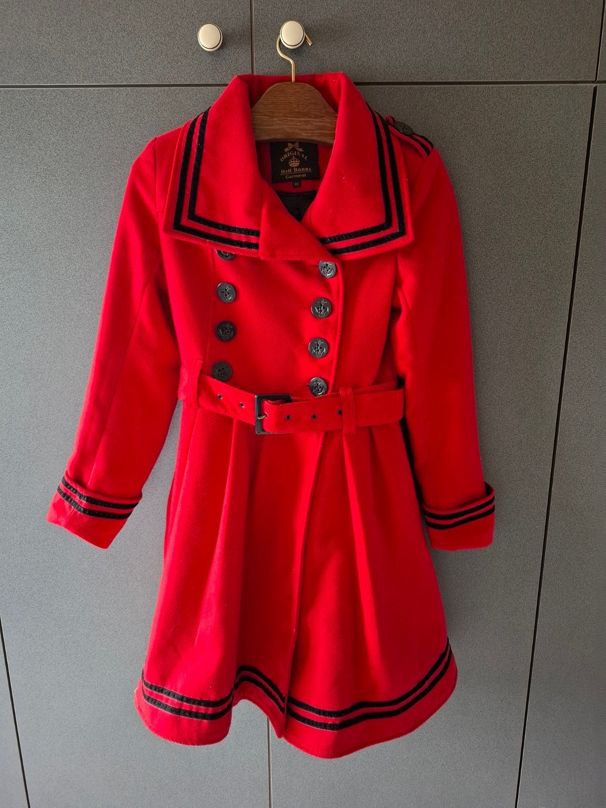 Vintage Hell Bunny dames mantel/jas maat XS., Hell Bunny, Enlèvement, Comme neuf