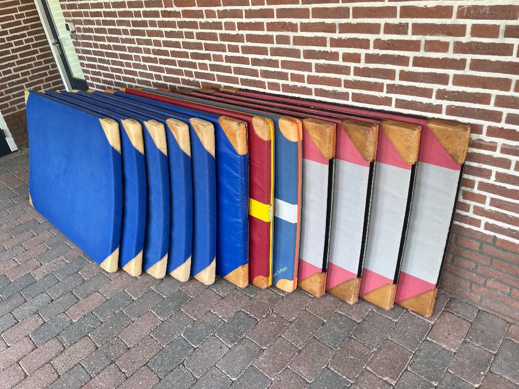 Turnmatten, gymmat turnmat, gymmatten sportmat, valmatten, Sport en Fitness, Turnen, Gebruikt, Ophalen