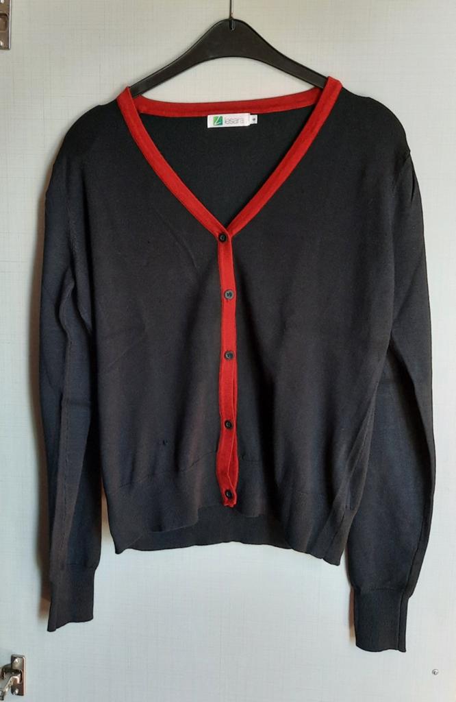 Lesara longsleeve vestje/cardigan "S", Kleding | Dames, Blouses en Tunieken, Lesara, Zwart, Ophalen of Verzenden, Zo goed als nieuw