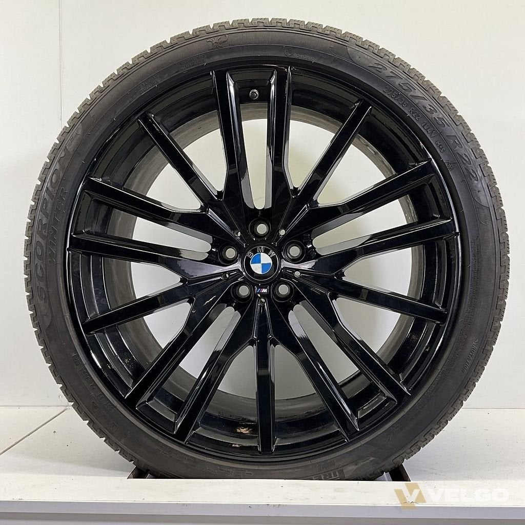 BMW X5 G05 X6 G06 BREEDSET VELGEN + WINTERBANDEN 22 INCH ORI, Auto-onderdelen, Gebruikt, -, 275 mm, -