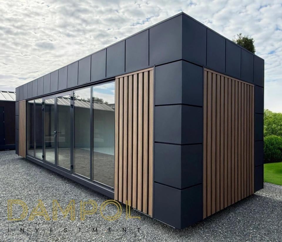 Pavillon modulaire 9x3 m – moderne, isolé et prêt à l’emploi