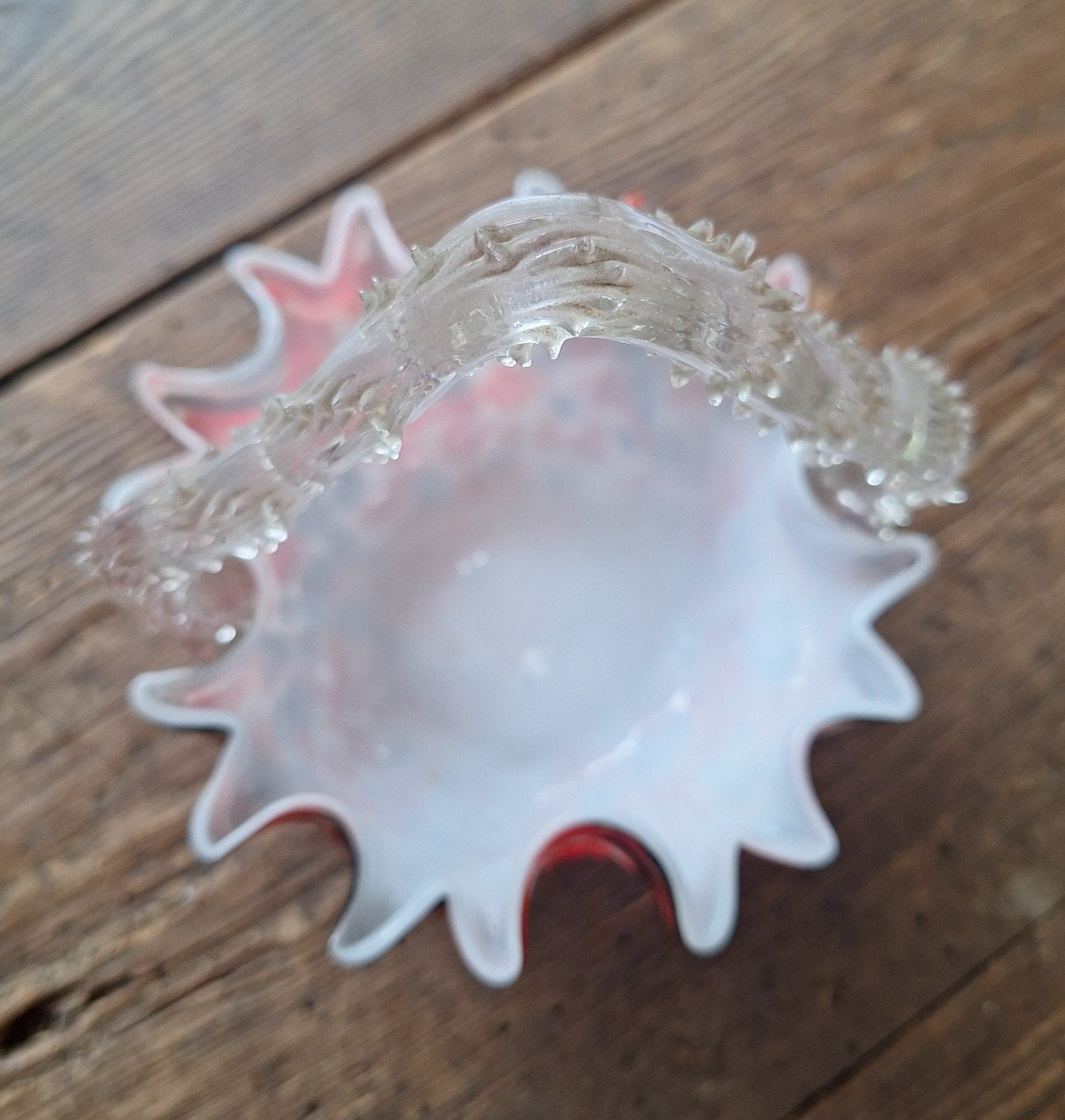 murano glas mandje, Ophalen of Verzenden