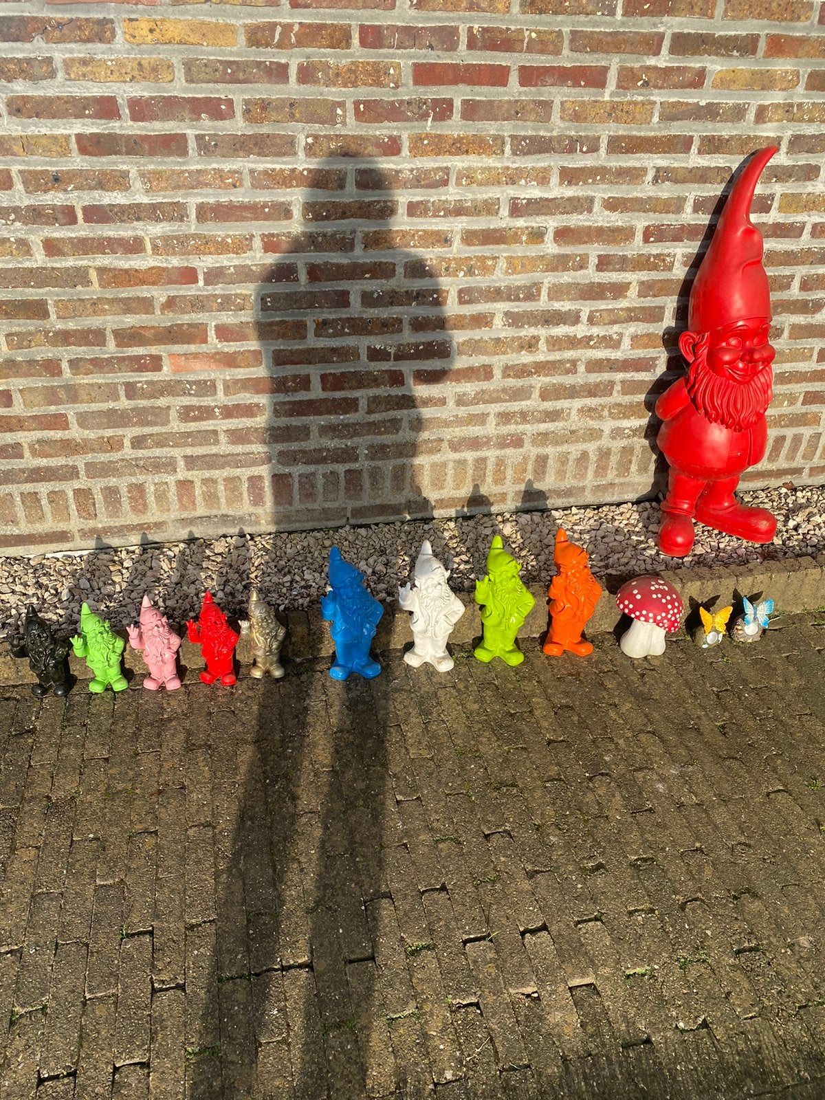 Collectie tuinkabouters, Tuin en Terras, Tuinbeelden, Ophalen, Gebruikt, Tuinkabouter
