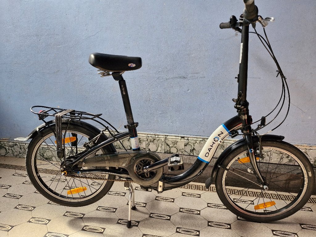 Plooifiets dahon met lage instap zo goed als nieuw, Fietsen en Brommers, Ophalen, 20 inch of meer, Velgrem, Versnellingen