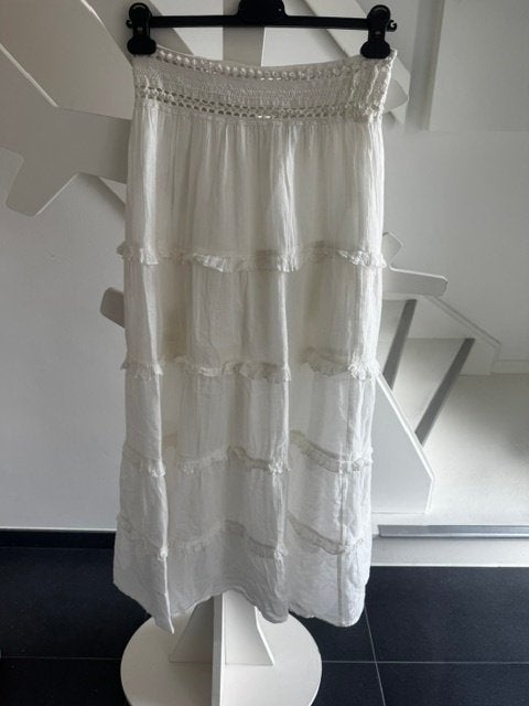 jupe longue blanche Calzedonia taille M, Enlèvement ou Envoi, Taille 38/40 (M)