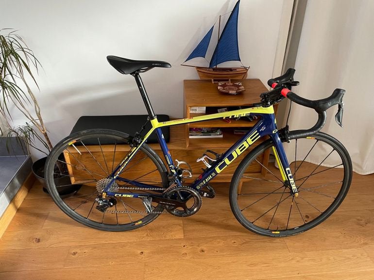 Velos de course CUBE 2019 full carbonne, Enlèvement, Comme neuf, Carbone