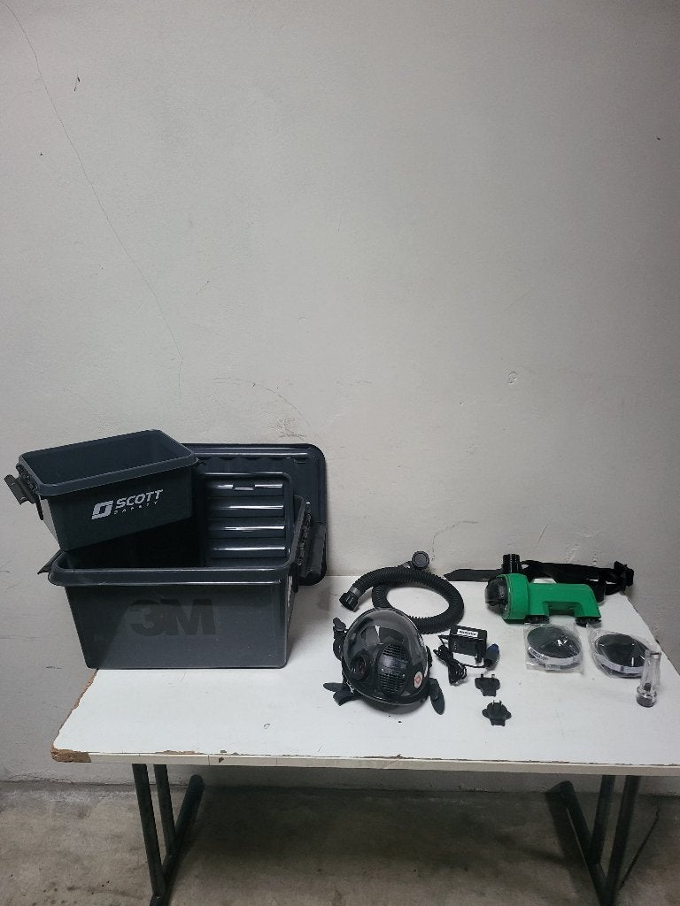 3M Scott Proflow SC Asbestos PF-602E met RFF-4000 FM4 masker, Ophalen of Verzenden, Zo goed als nieuw, Volgelaatsmaskers