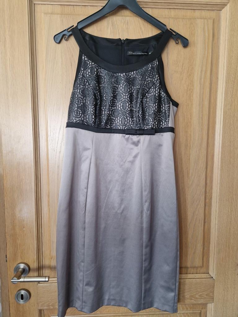 Prachtig feestelijk kleedje zwart/kant/zilverkleurig blink, Kleding | Dames, Gelegenheidskleding, Ophalen, Zwart, Cocktailjurk