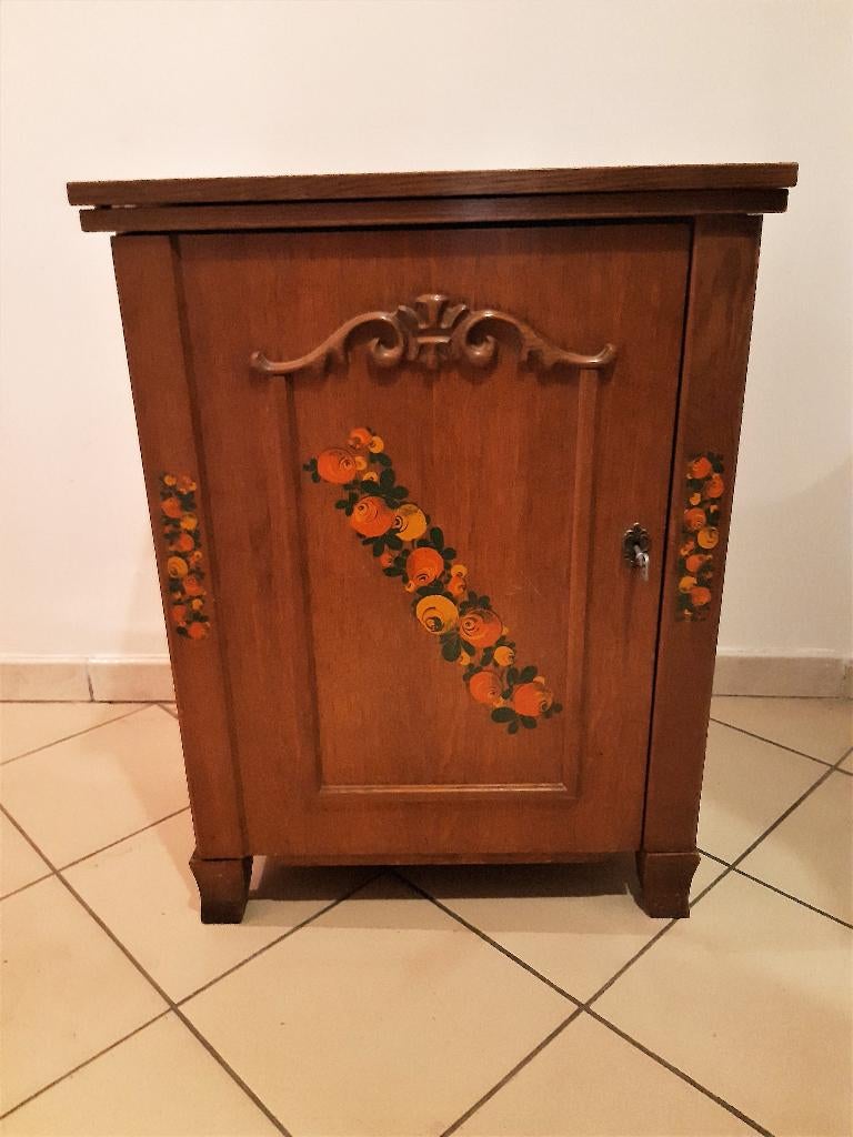 vintage , singer merritt naaimachine met kast., Enlèvement