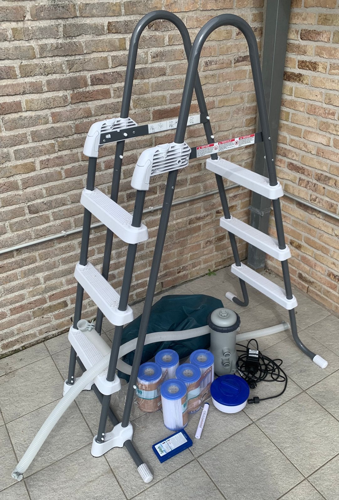 Zwembad toebehoren INTEX, Tuin en Terras, Ophalen, Gebruikt, Ladder