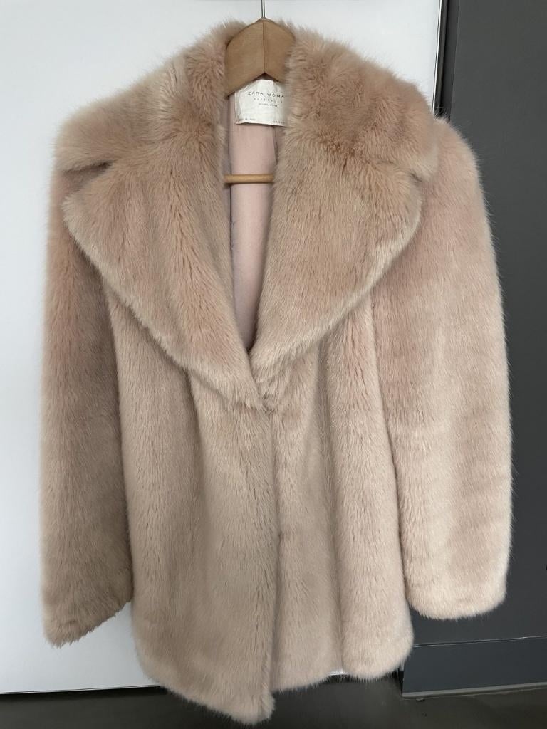 Roze nepbontjas maat XS van ZARA, Zara, Ophalen of Verzenden, Zo goed als nieuw, Roze