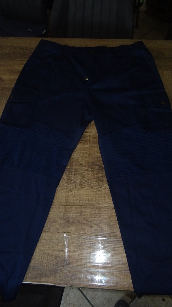 Pantalon moto /travail Bleu foncé xxl/xl Neuf A SAISIR, Enlèvement ou Envoi, Neuf, Taille 56/58 (XL), Bleu