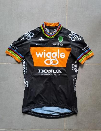 Wielertrui Wiggle Honda 2015, Fietsen en Brommers, Fietsaccessoires | Fietskleding, S, Gebruikt, Ophalen of Verzenden, Dames