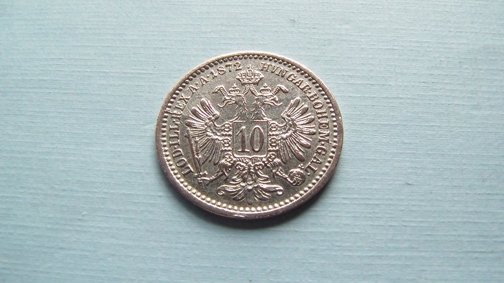 autriche 10 kreuzer 1872, Enlèvement, Autriche