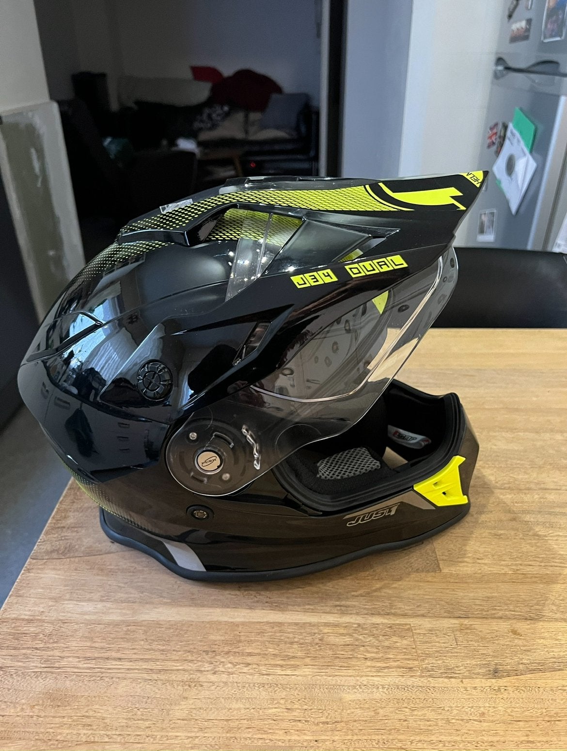 Casque Motocross JUST1 J34 DUAL, Motoren, Kleding | Motorhelmen, Ophalen of Verzenden, Tweedehands, S, Overige merken