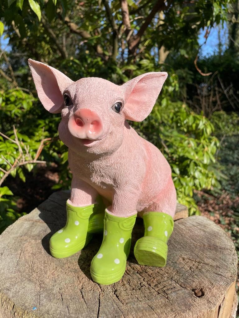 Bottes pour cochons assis, vertes, ferme, jardin, 25 cm, Enlèvement ou Envoi, Neuf, Synthétique, Animal