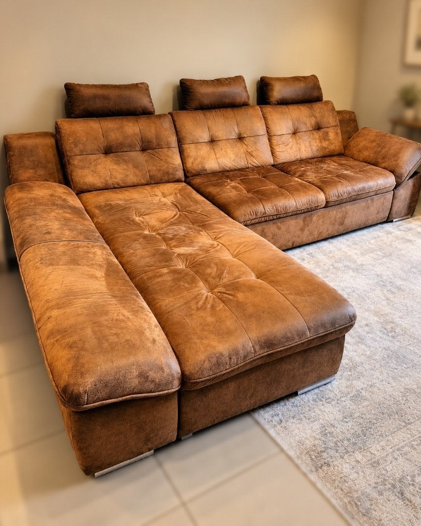Ruime en comfortabele hoekzetel met lounge 300x 200 cm/Mercx, Ophalen, Gebruikt, Modern/Eigentijds