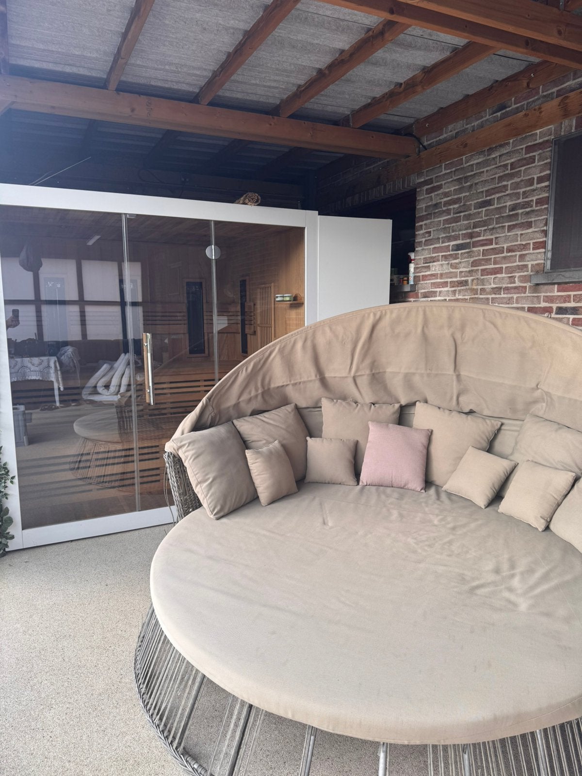 Suana met sauna bedje., Ophalen, Zo goed als nieuw, Complete sauna