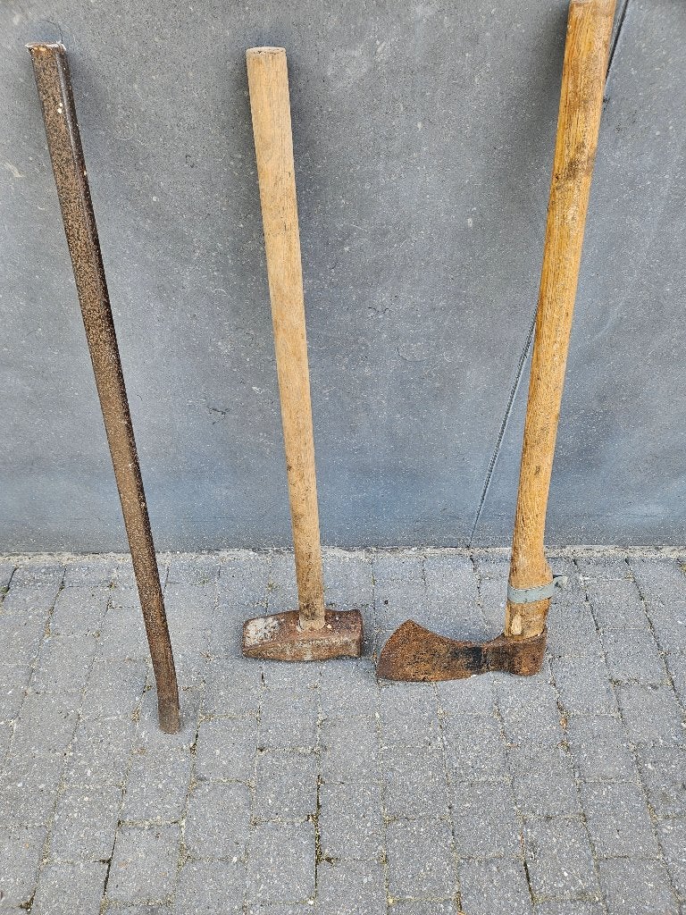 koevoet, voorhamer en kloofbijl, Ophalen, Gebruikt