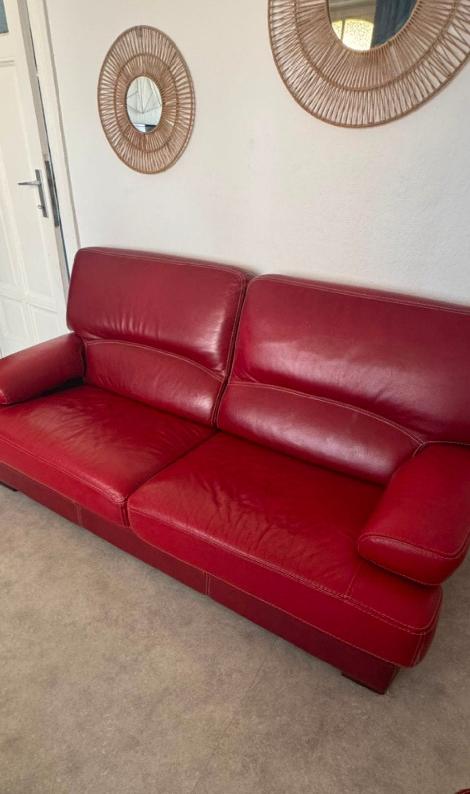 Lederen lounge te koop