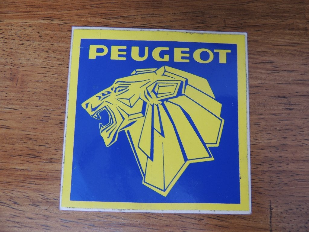 Peugeot logo sticker, Collections, Envoi, Comme neuf, Voiture ou Moto