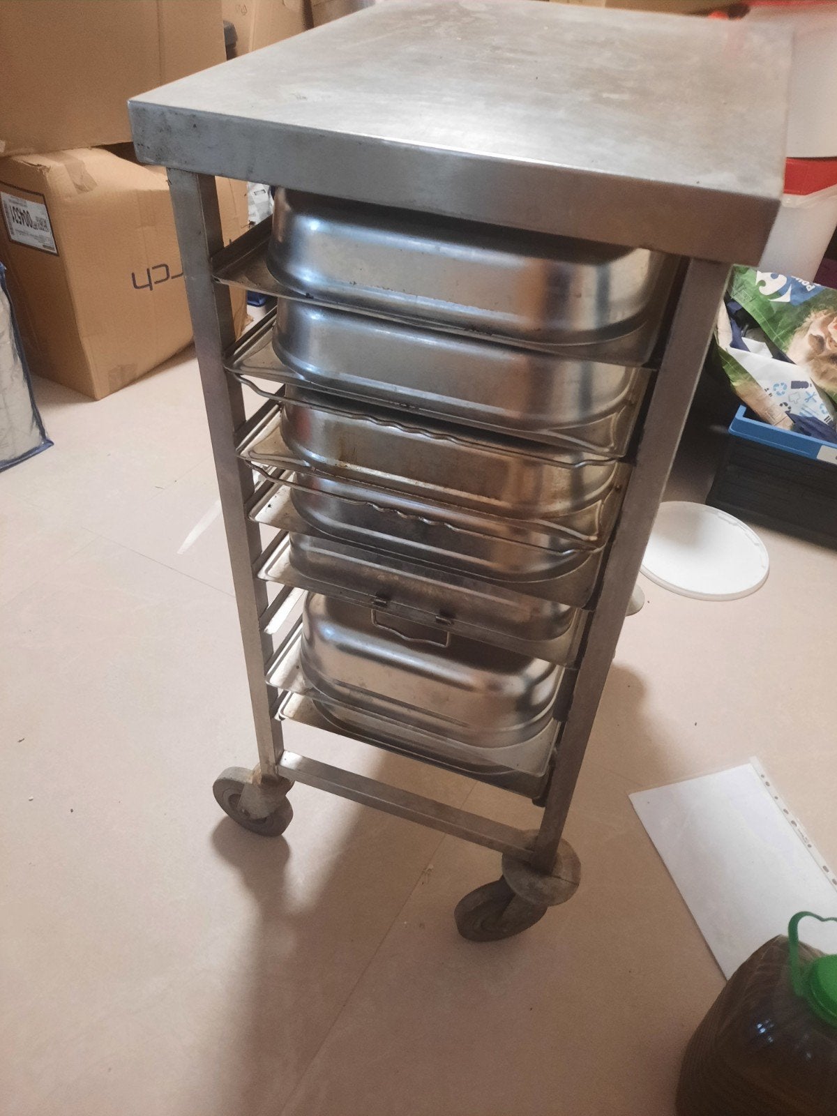 Chariot horeca inox, Articles professionnels, Horeca | Équipement de cuisine, Enlèvement