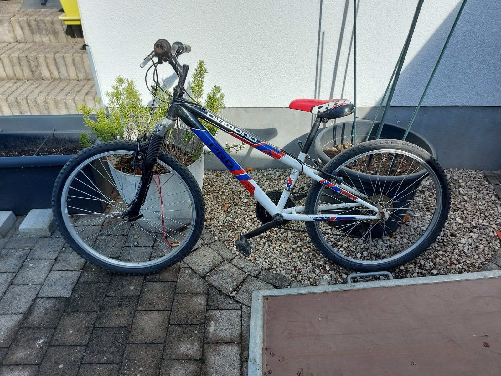 kinder MTB 24 inch met geveerde vork, Fietsen en Brommers, Ophalen, 24 inch of meer, Gebruikt, Velgrem